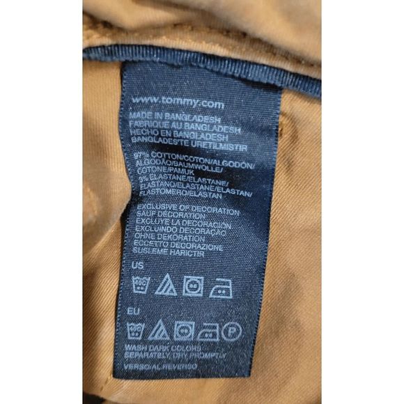 Tommy Hilfiger Ankle Zip Chino Pants Mid Rise [Brown] - Picture 5 of 5